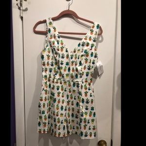 Cactus pattern romper